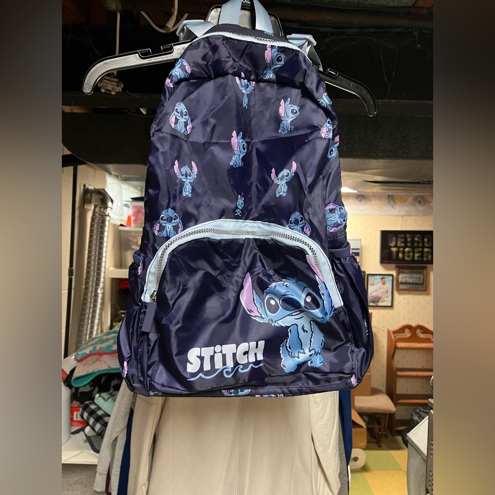 Primark Stitch Kids Backpack - Navy and Light Blue